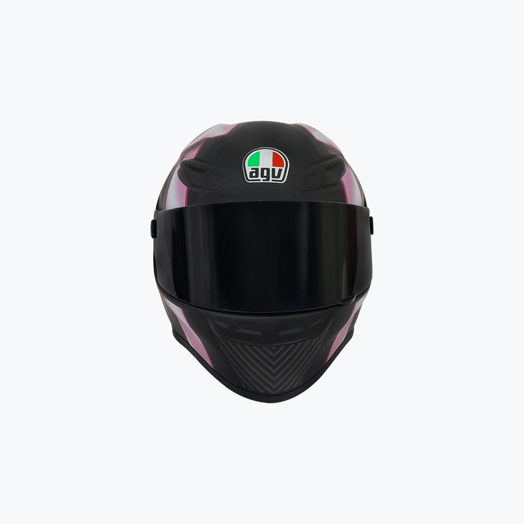 AGV Ribbon Design Scale Model Helmet Black Pink