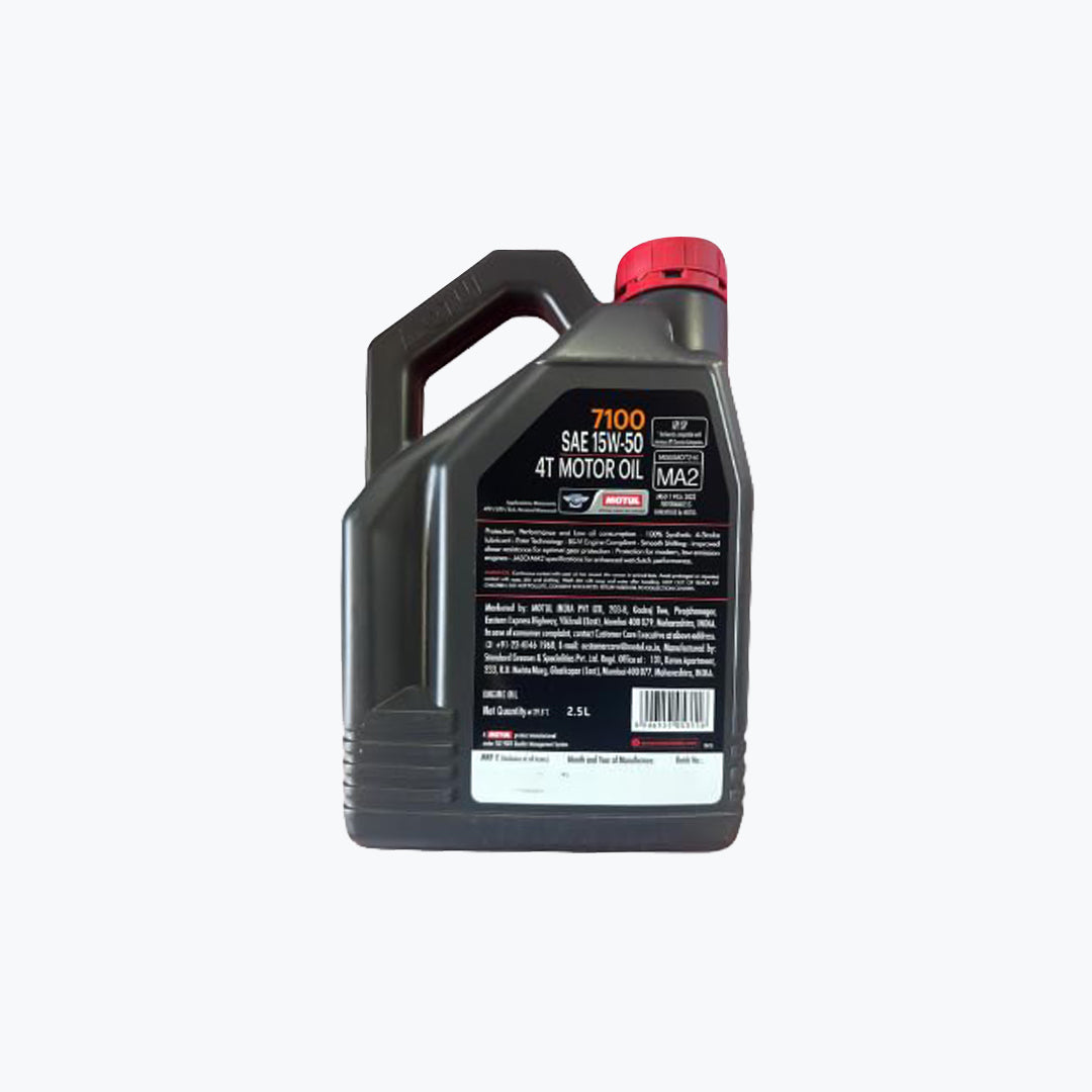 Motul 7100 4T 15W50 Motorcycle Engine Oil 2.5L