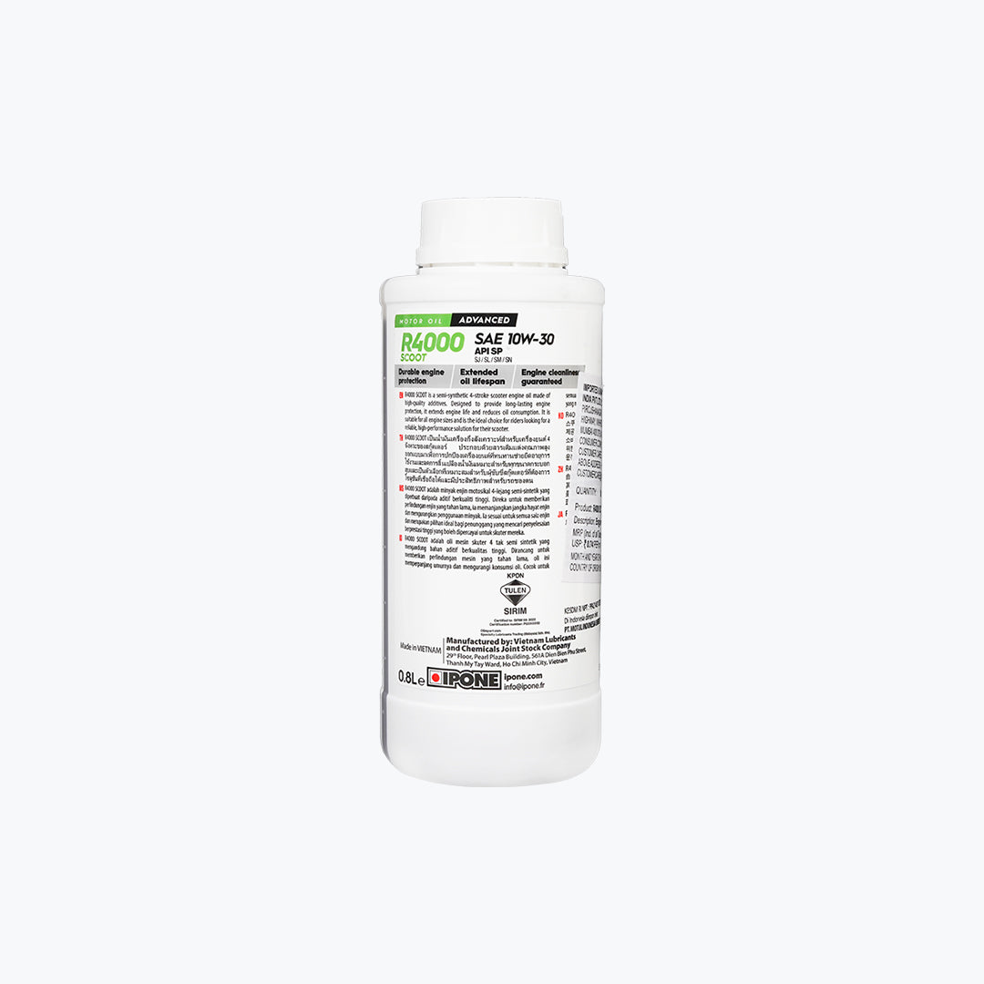 IPONE R4000 Scoot 4T Semi-Synthetic Engine Oil 10W-30 800ml