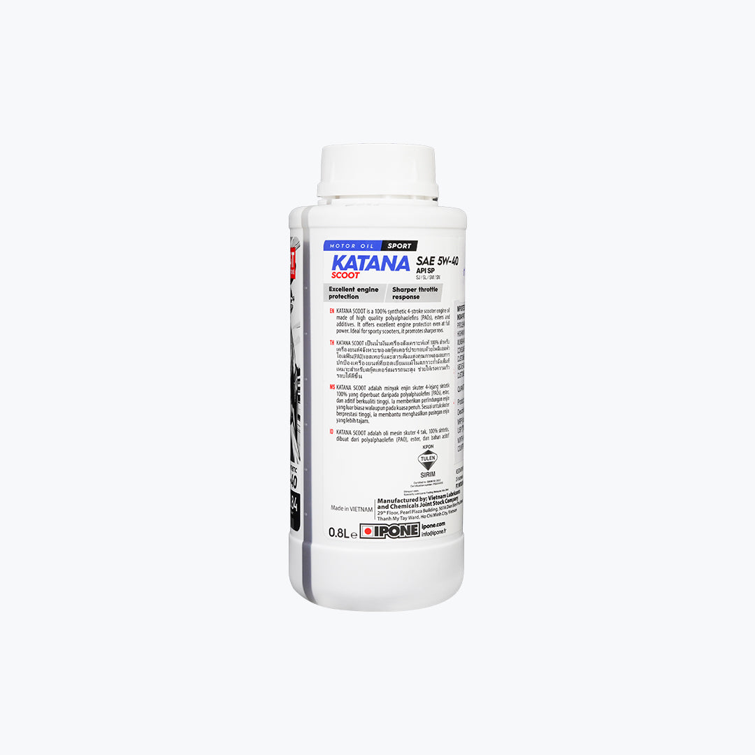 IPONE Katana Scoot 4T Synthetic Engine Oil 5W-40 800ml