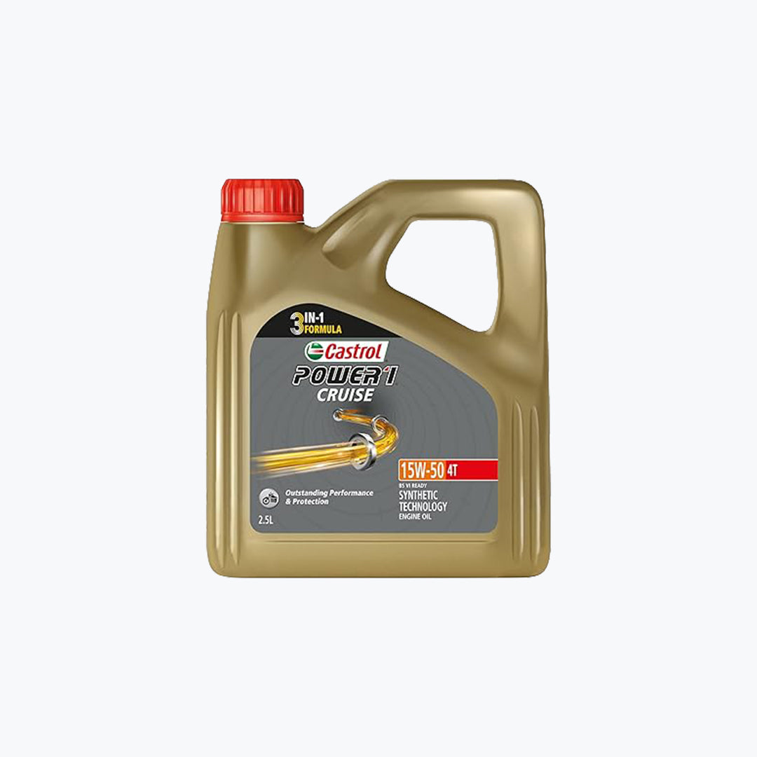 Castrol POWER1 Cruise 15W50 4T Synthetic Engine Oil 2.5L