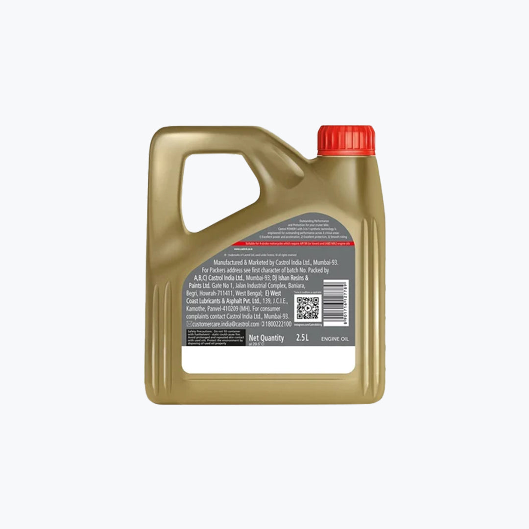 Castrol POWER1 Cruise 15W50 4T Synthetic Engine Oil 2.5L