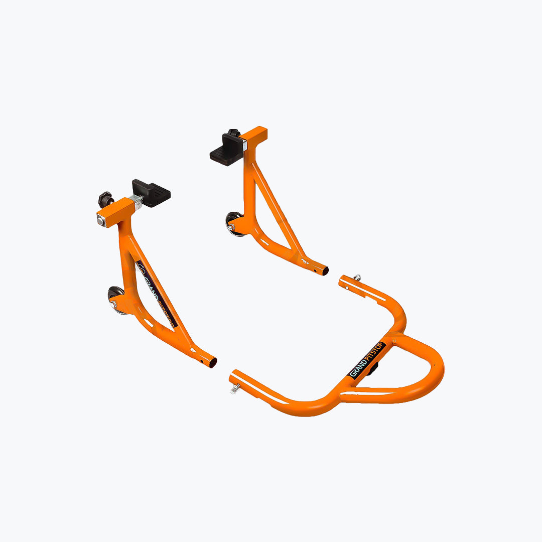 GrandPitstop Dismantable Rear Paddock Stand with Skate Wheels