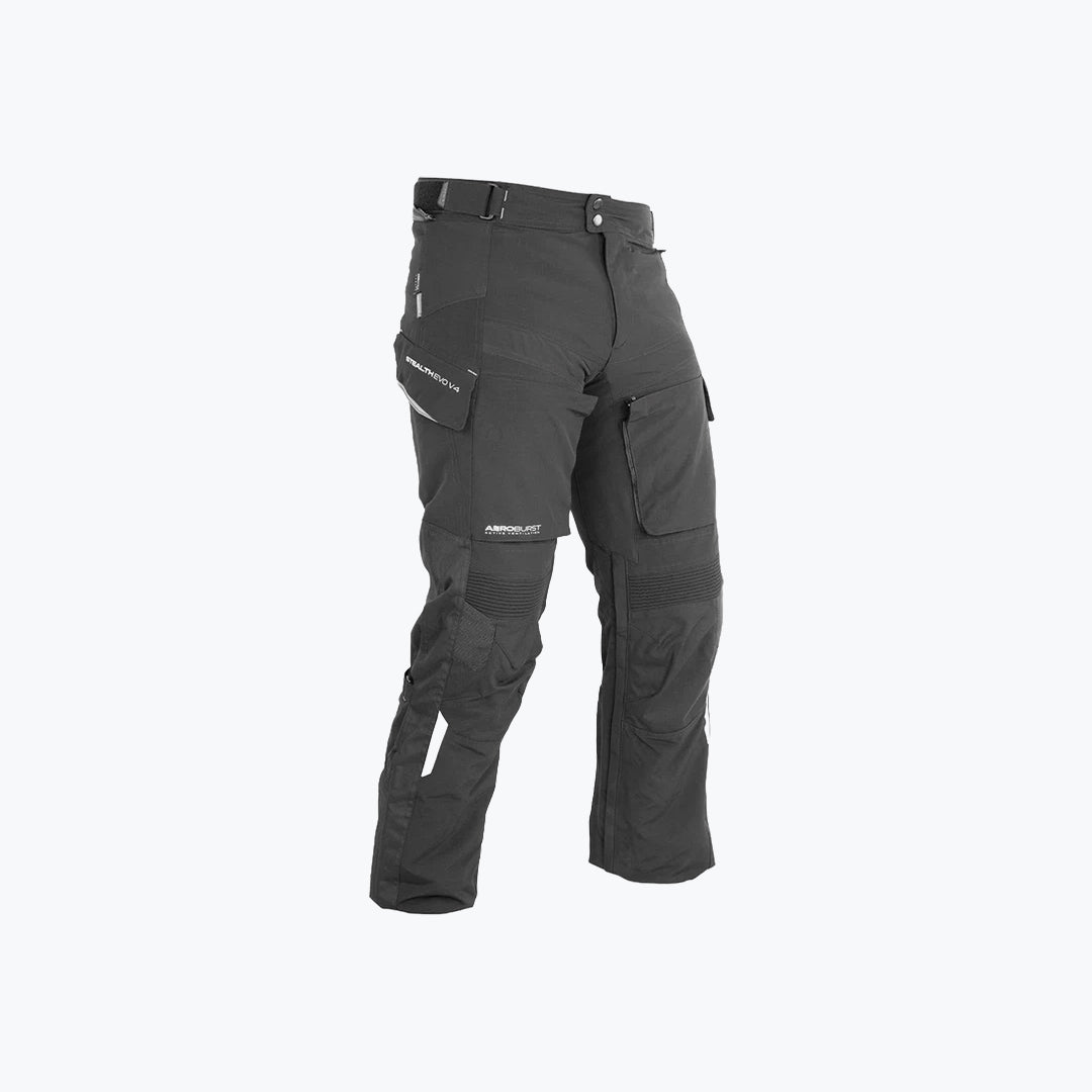 Rynox Stealth Evo 2 Riding Pants – Charcoal Black
