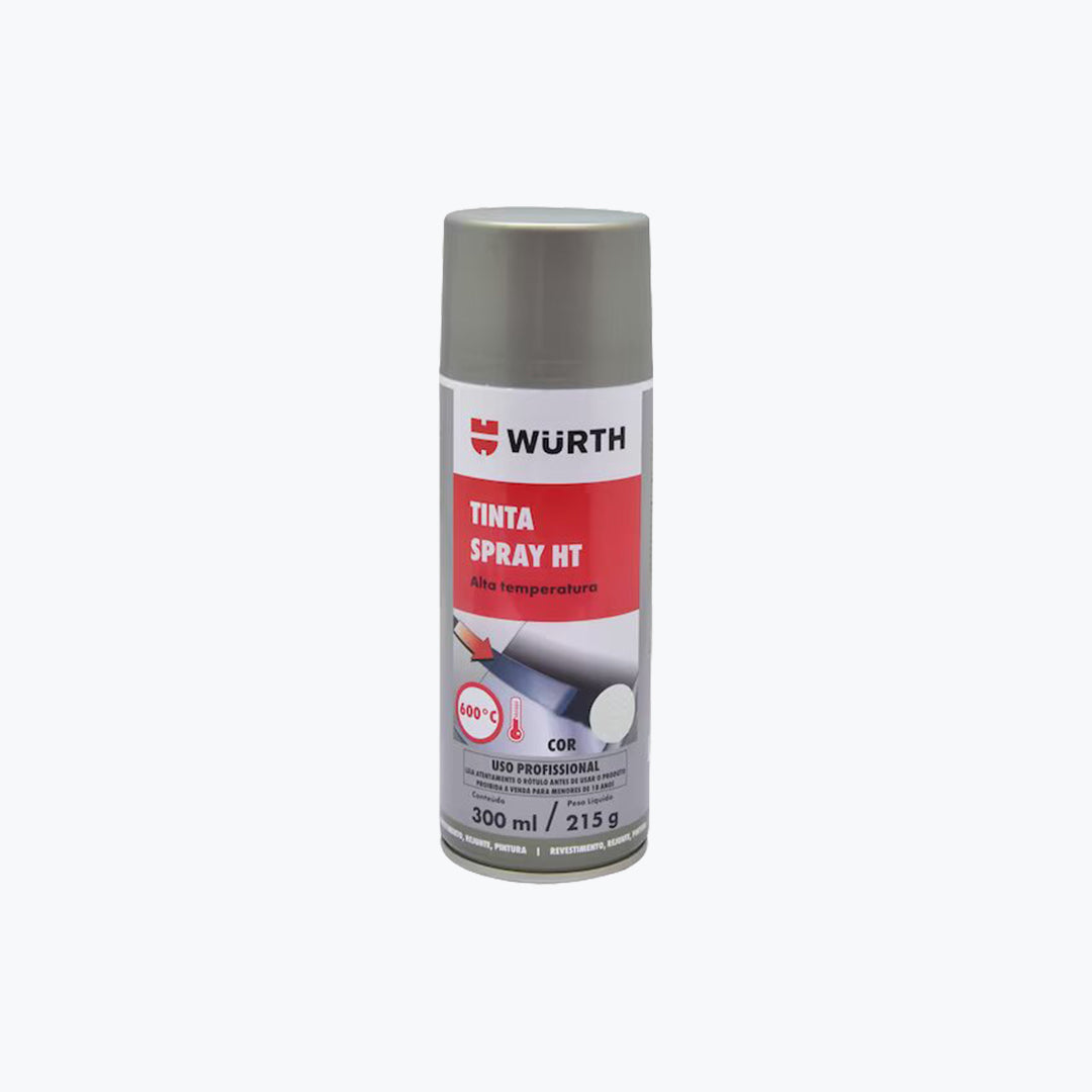 Wurth High Temperature Spray Paint Matt Graphite Black 300ml