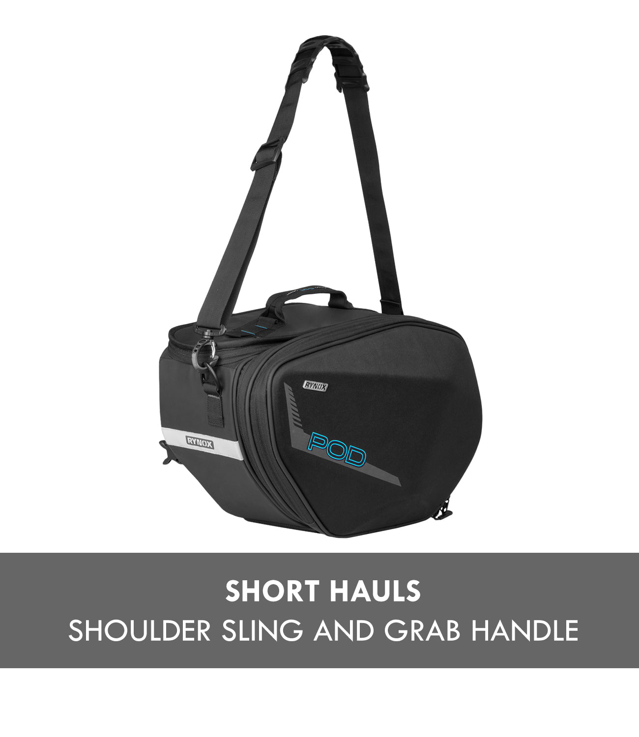 RYNOX Pod Saddlebag Black 52L