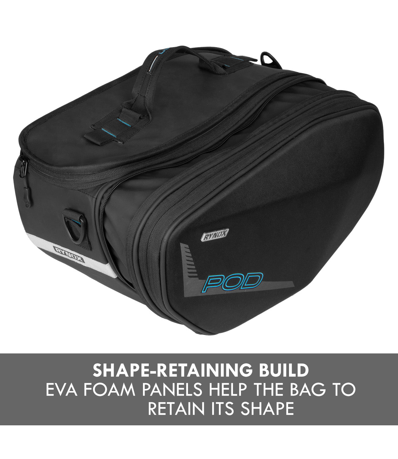 RYNOX Pod Saddlebag Black 52L