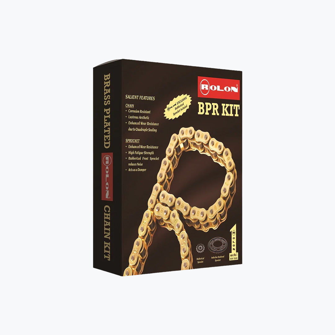 ROLON SORC 457NF Brass Chain Sprocket Kit for Himalayan 450