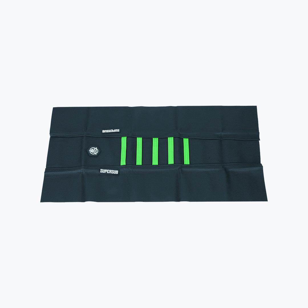 SUPERSUB MX BIKE CLASSIC BLACK GREEN SEAT COVER T1