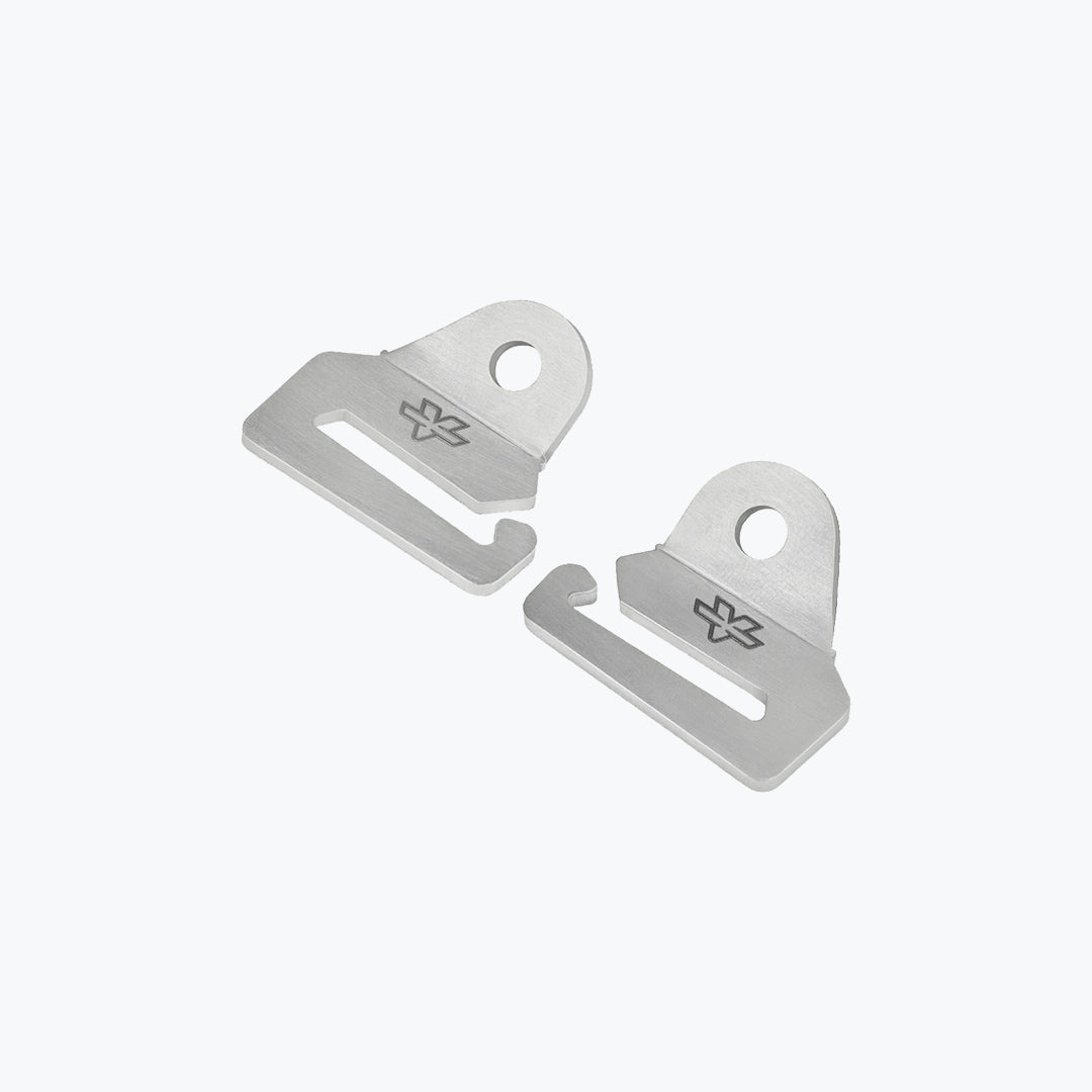 ViaTerra Quick Release Strap Hook Set Silver