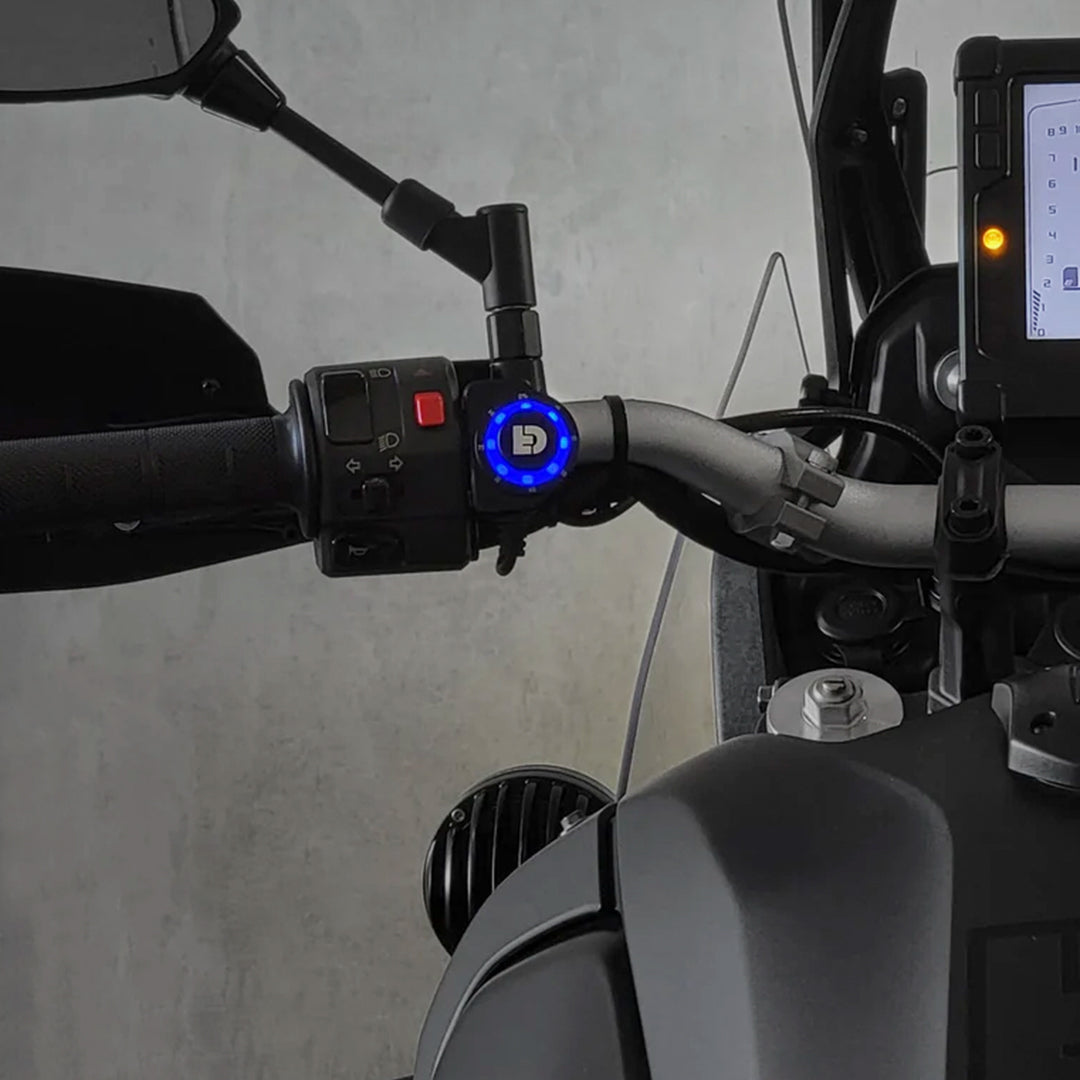 Denali DialDim Universal Motorcycle Lighting Controller with Multicolor Halo Dimmer Switch