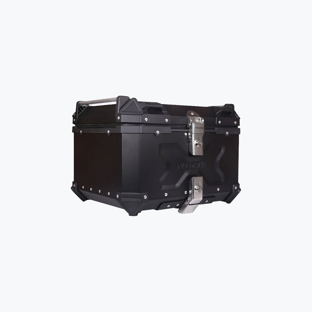 JB Racing TC X 55L Premium Black Top Case with Back Rest Pad