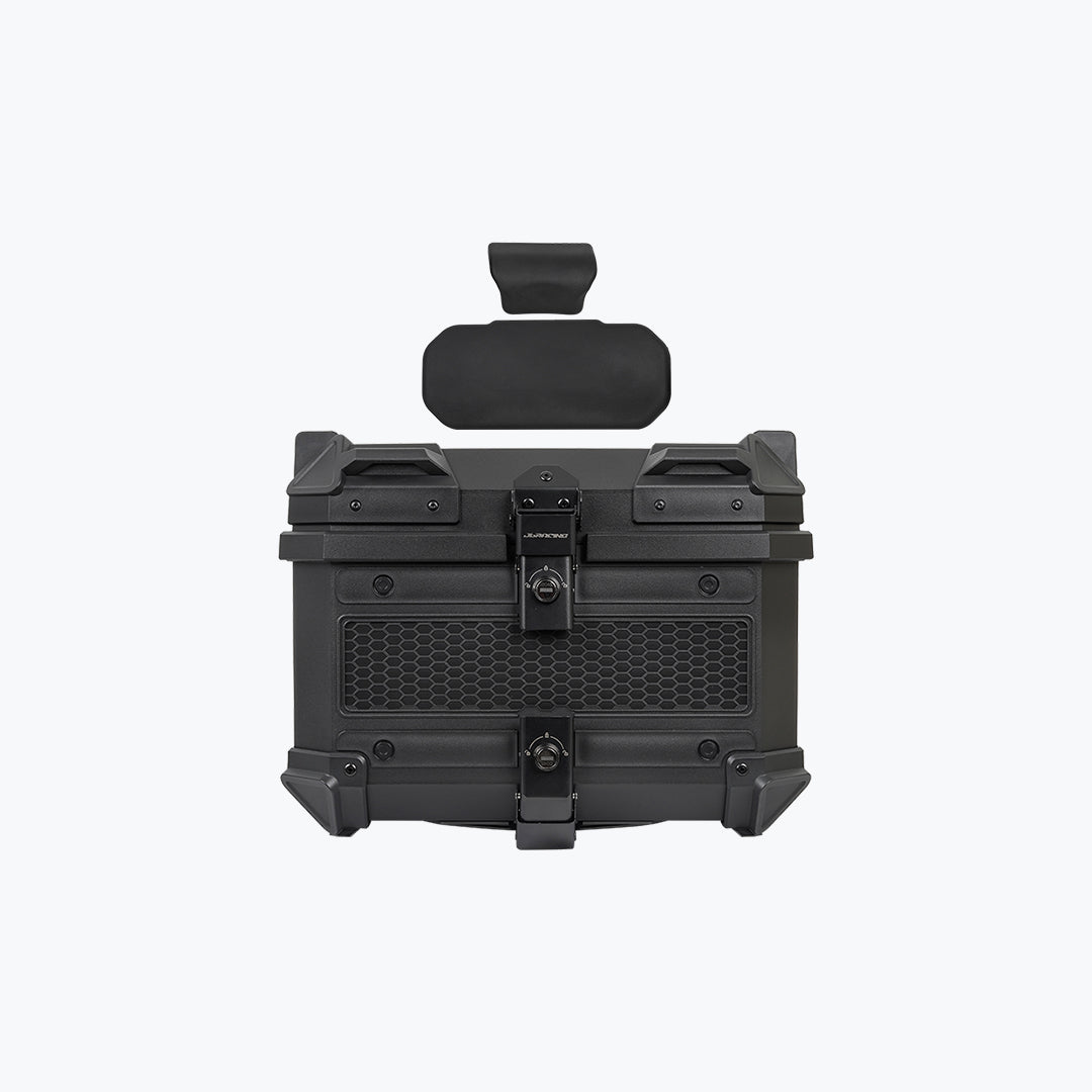 JB Racing Top Box MC 45L Black Economy With Back Rest Pad