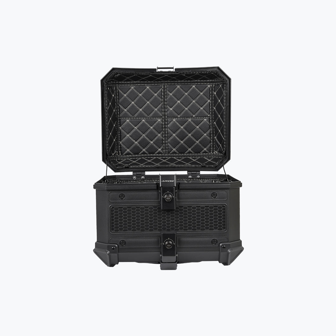 JB Racing Top Box MC 45L Black Economy With Back Rest Pad
