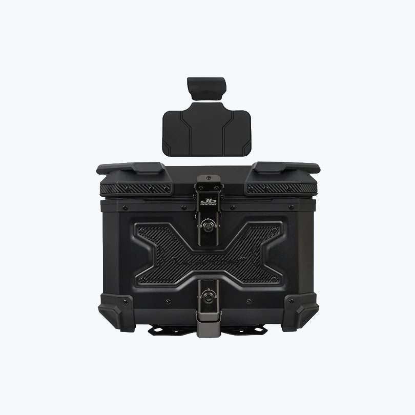 JB Racing TC 45L Robo X Carbon Black Premium Top Case With Backrest Pad