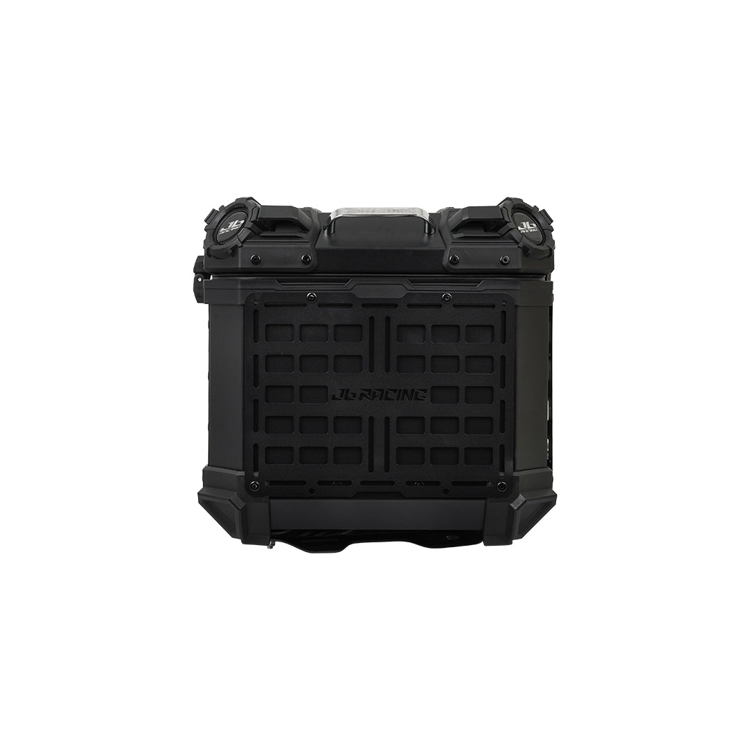 JB Racing TC 45L Black Fence V1.0 Premium Black Top Case With Backrest Pad