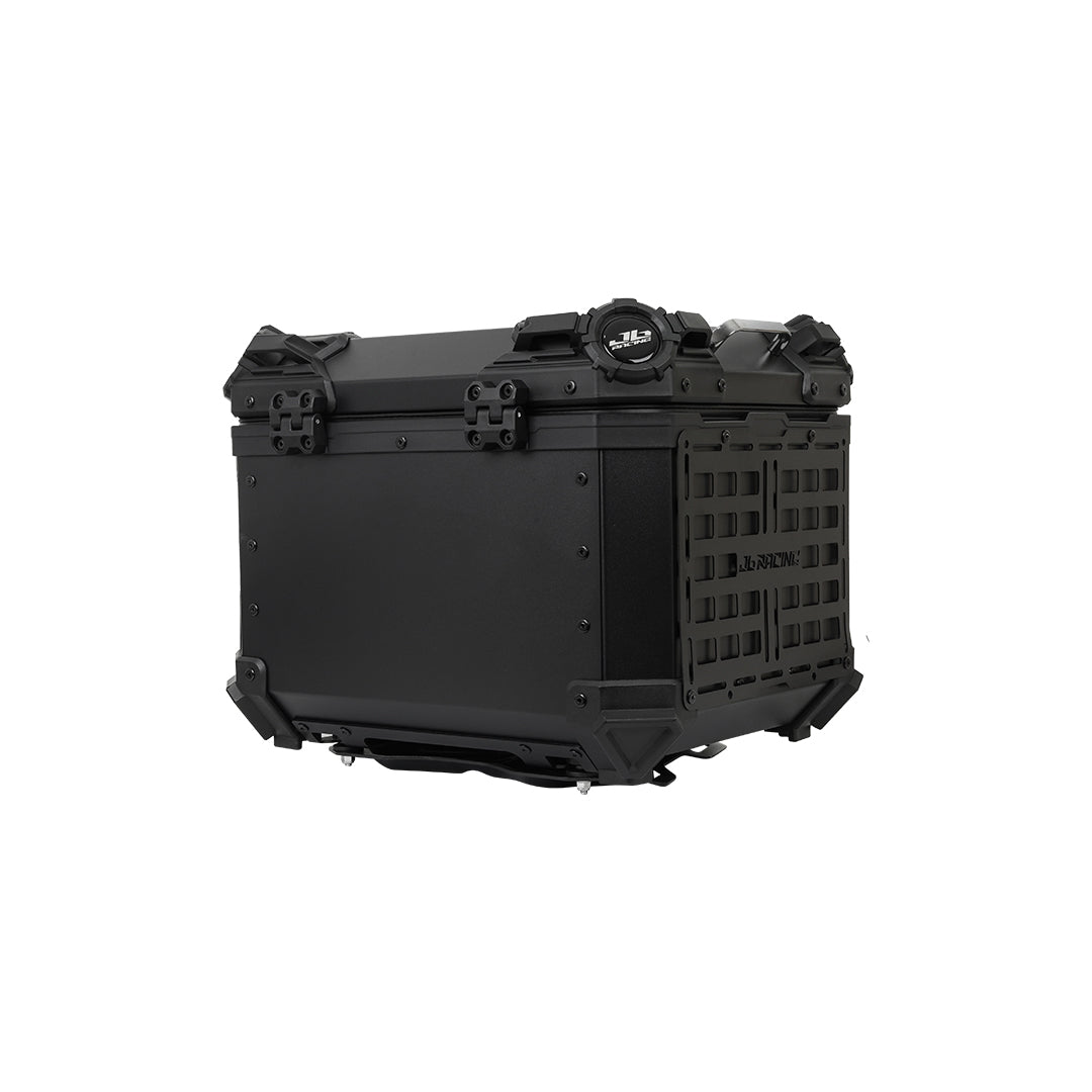 JB Racing TC 45L Black Fence V1.0 Premium Black Top Case With Backrest Pad