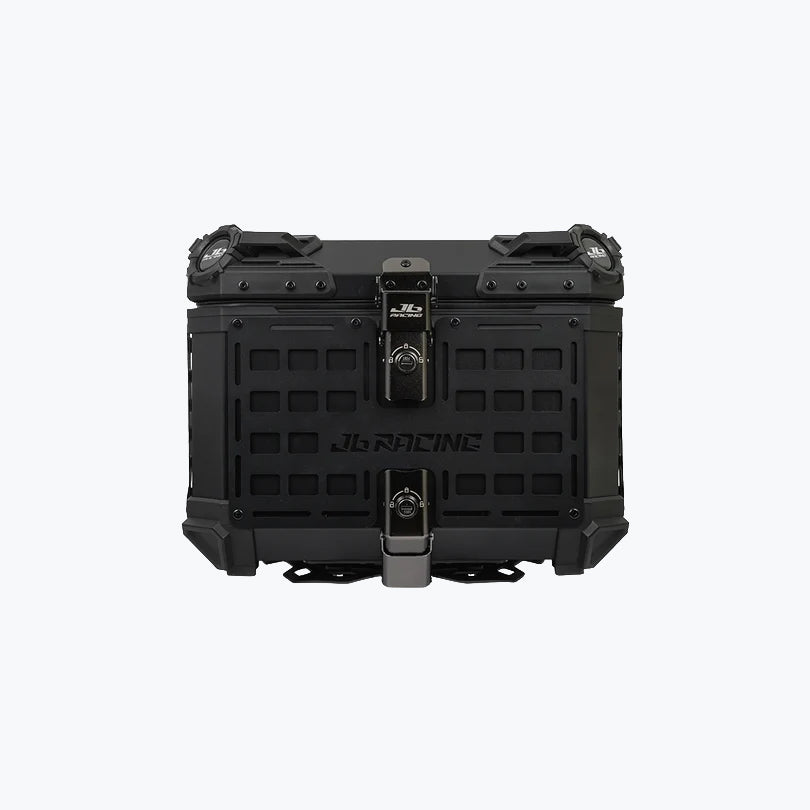 JB Racing TC 45L Black Fence V1.0 Premium Black Top Case With Backrest Pad