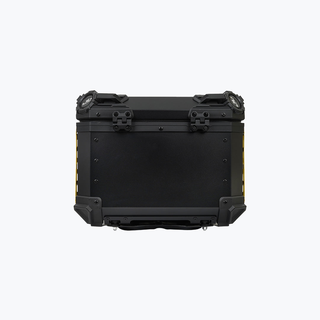JB Racing TC 45L Yellow Fence V1.0 Premium Black Top Case With Backrest Pad
