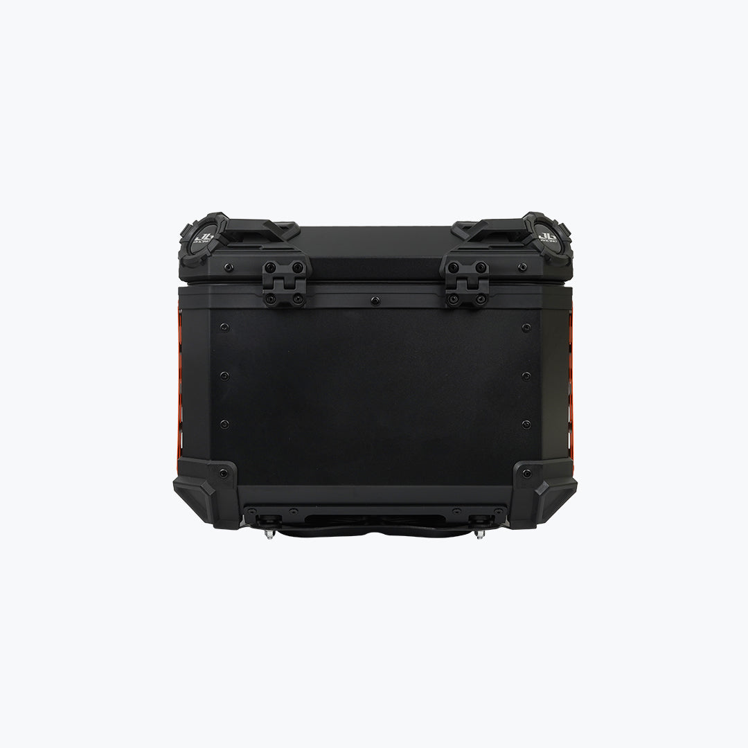 JB Racing TC 45L Orange Fence V1.0 Premium Black Top Case With Backrest Pad