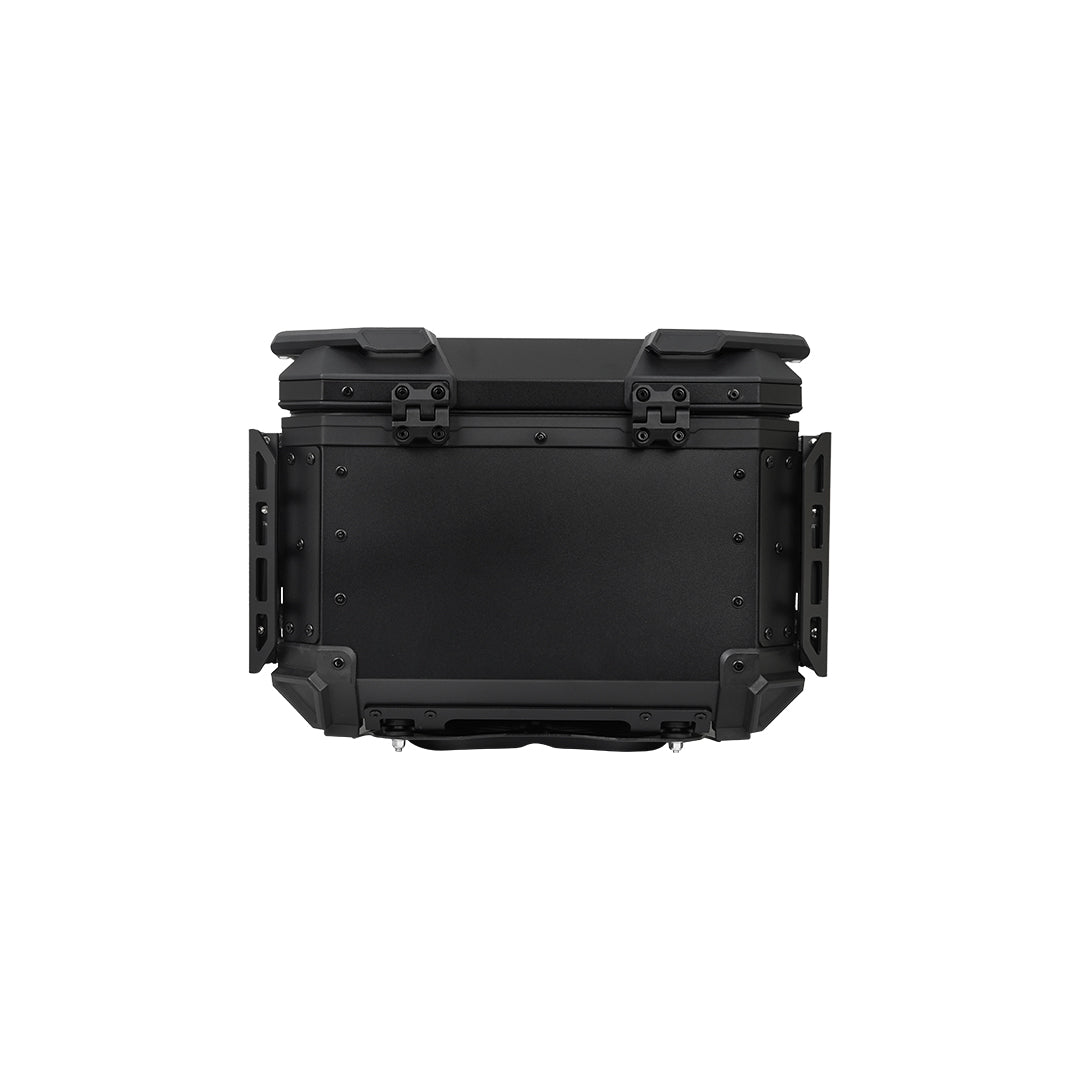 JB Racing TC 45L Black Fence V2.0 Premium Black Top Case With Backrest Pad