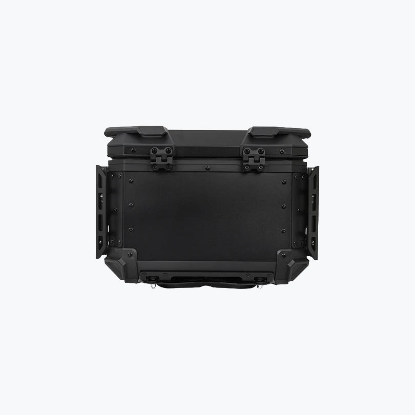 JB Racing TC 45L Black Fence V2.0 Premium Black Top Case With Backrest Pad