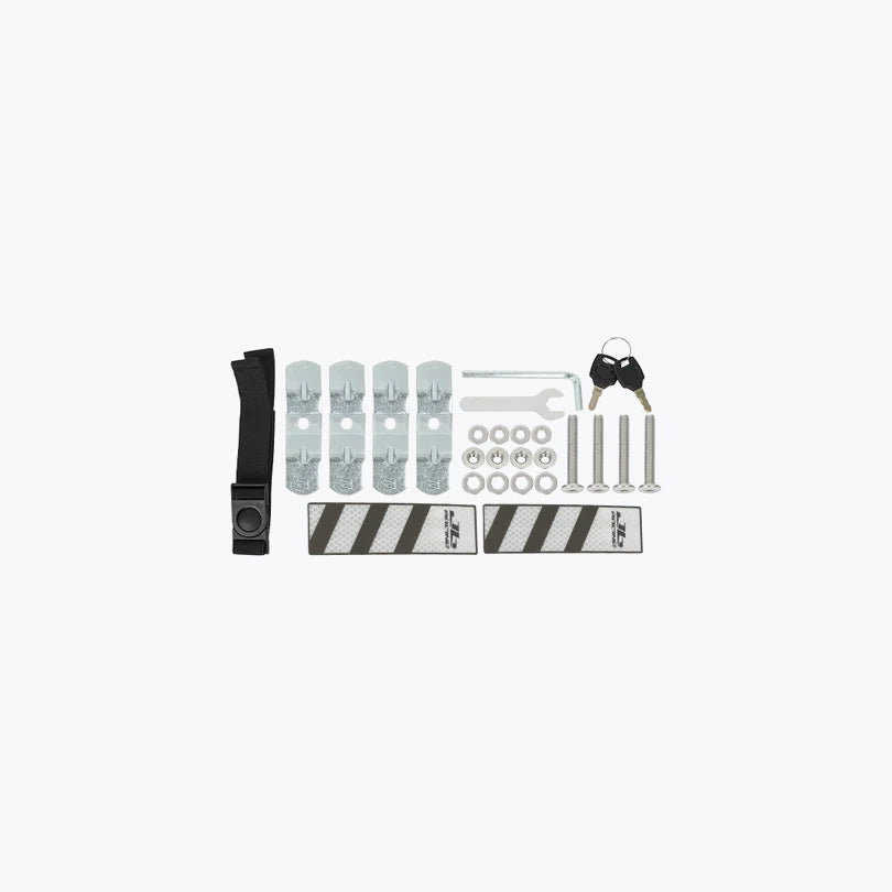 JB Racing TC 45L Black Fence V2.0 Premium Black Top Case With Backrest Pad