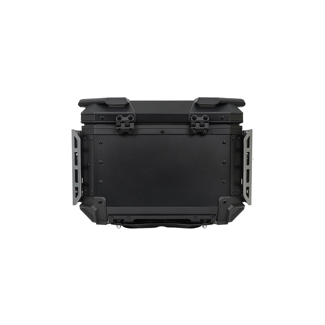JB Racing TC 45L Titanium Fence V2.0 Premium Black Top Case With Backrest Pad