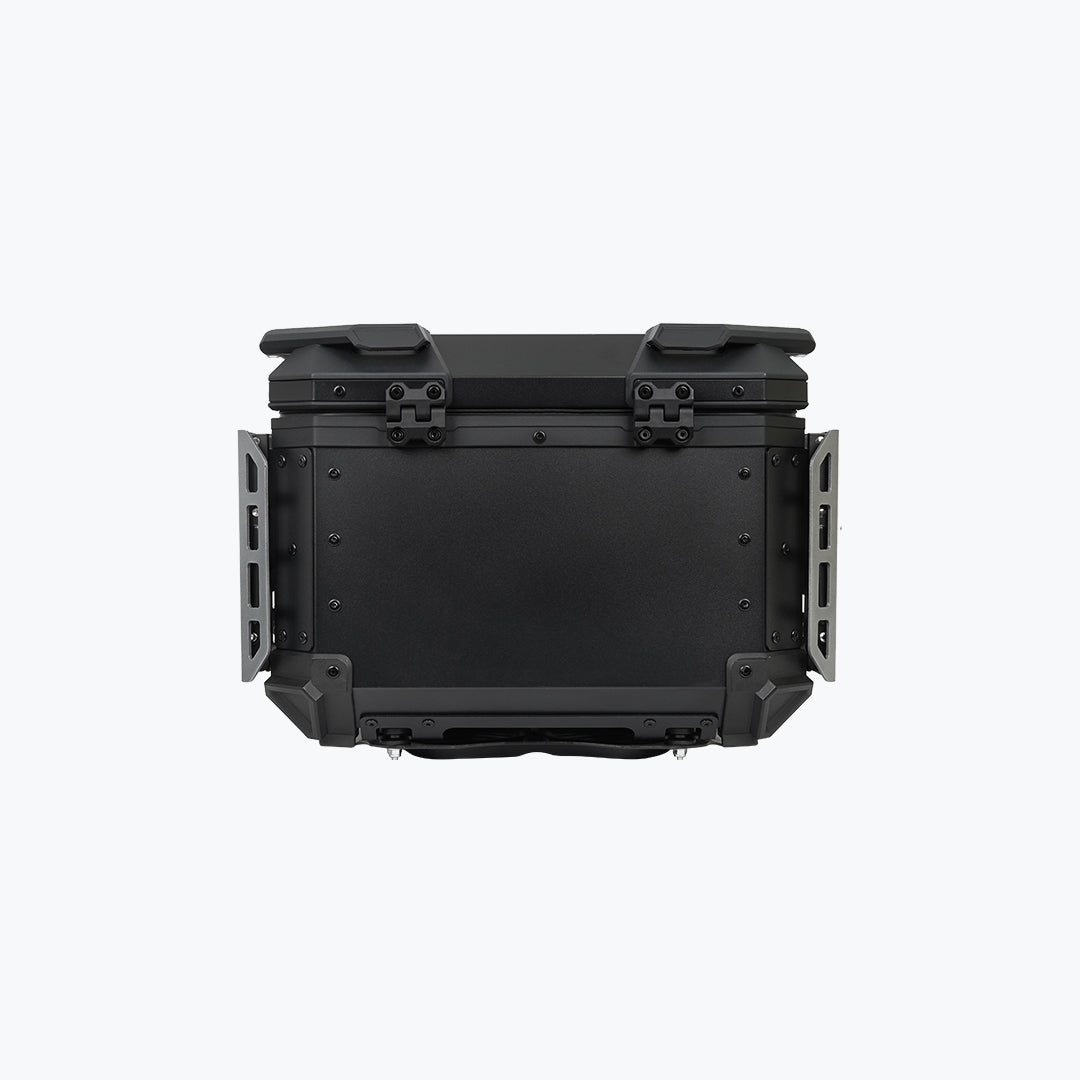 JB Racing TC 45L Titanium Fence V2.0 Premium Black Top Case With Backrest Pad