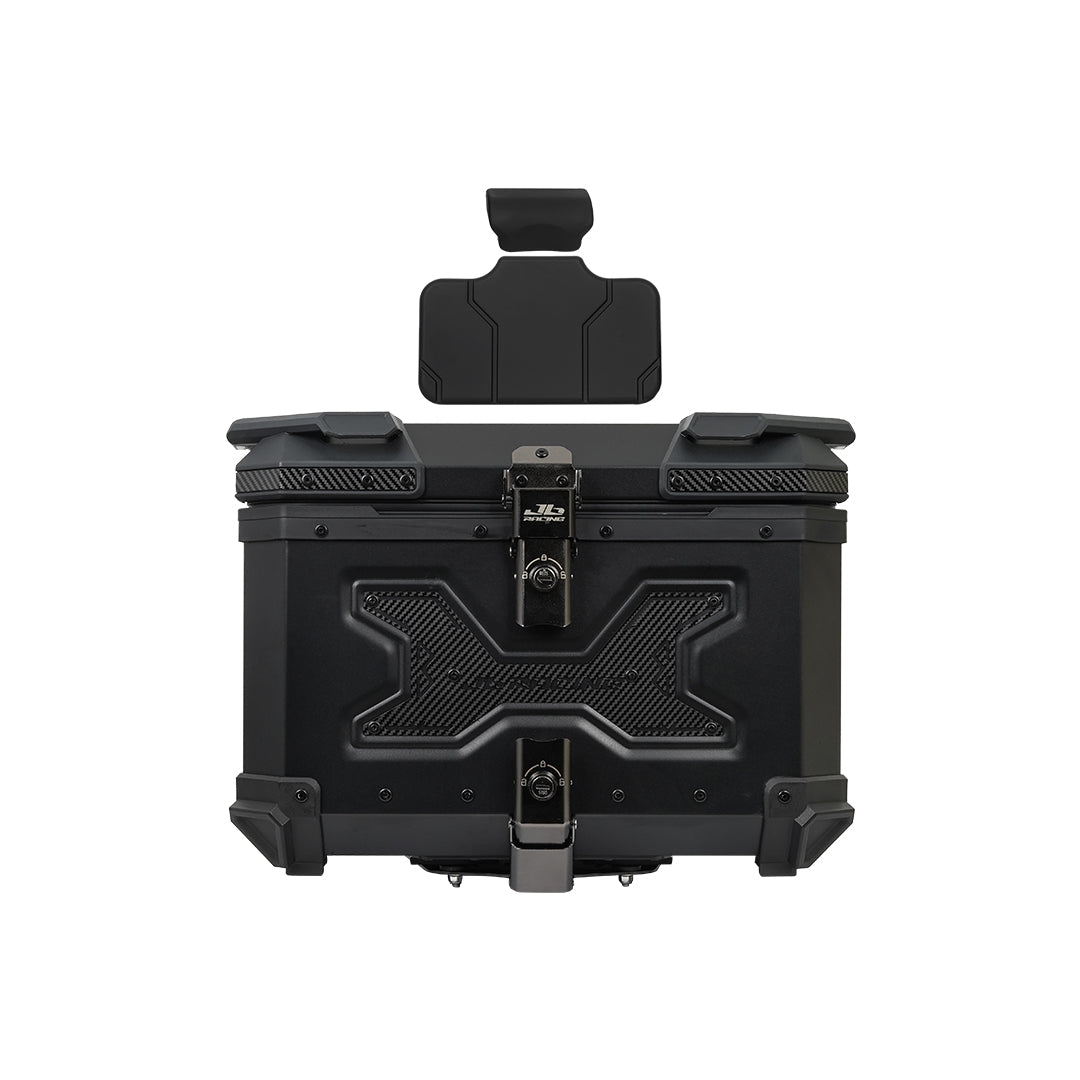 JB Racing TC 55L Robo X Carbon Black Premium Top Case With Backrest Pad