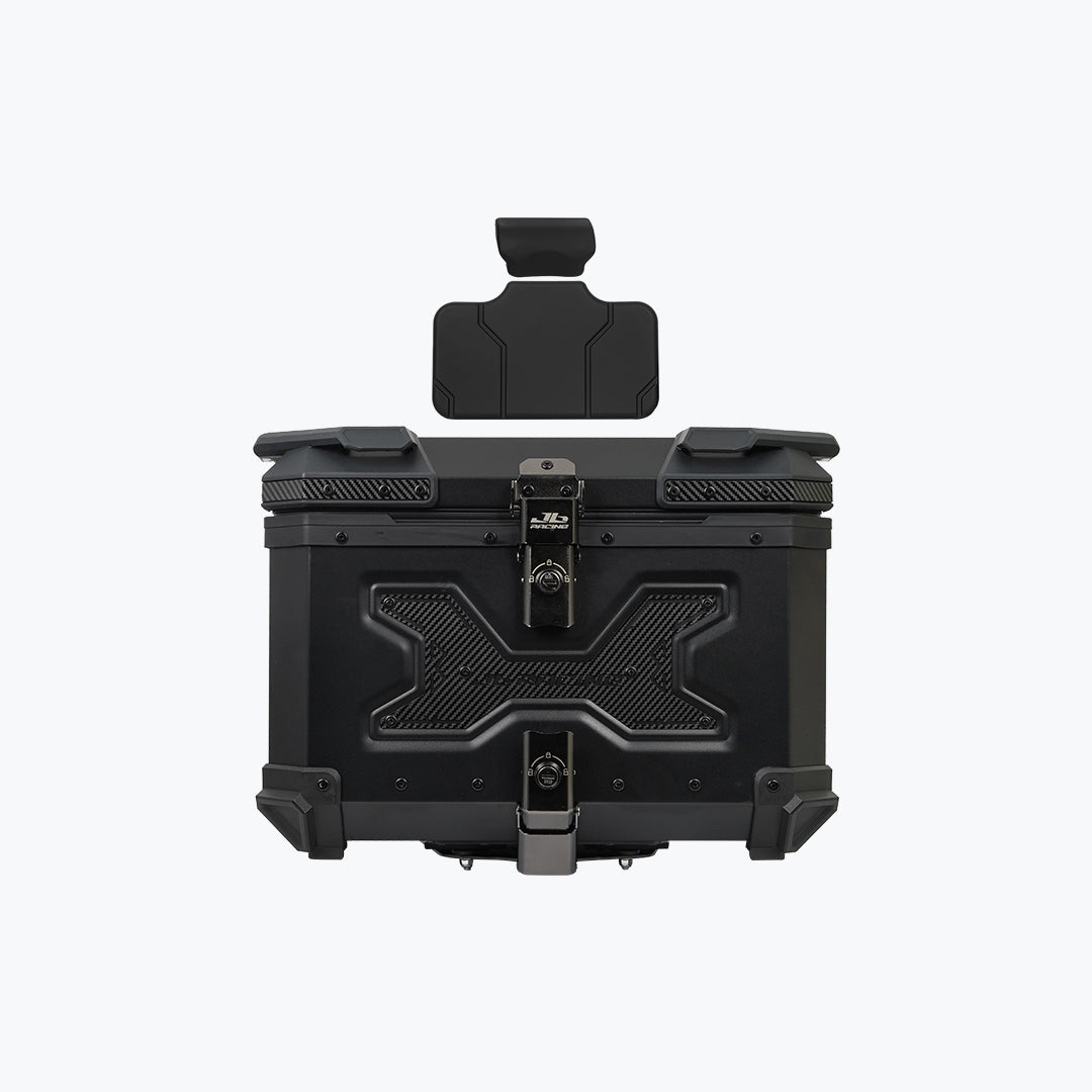 JB Racing TC 55L Robo X Carbon Black Premium Top Case With Backrest Pad
