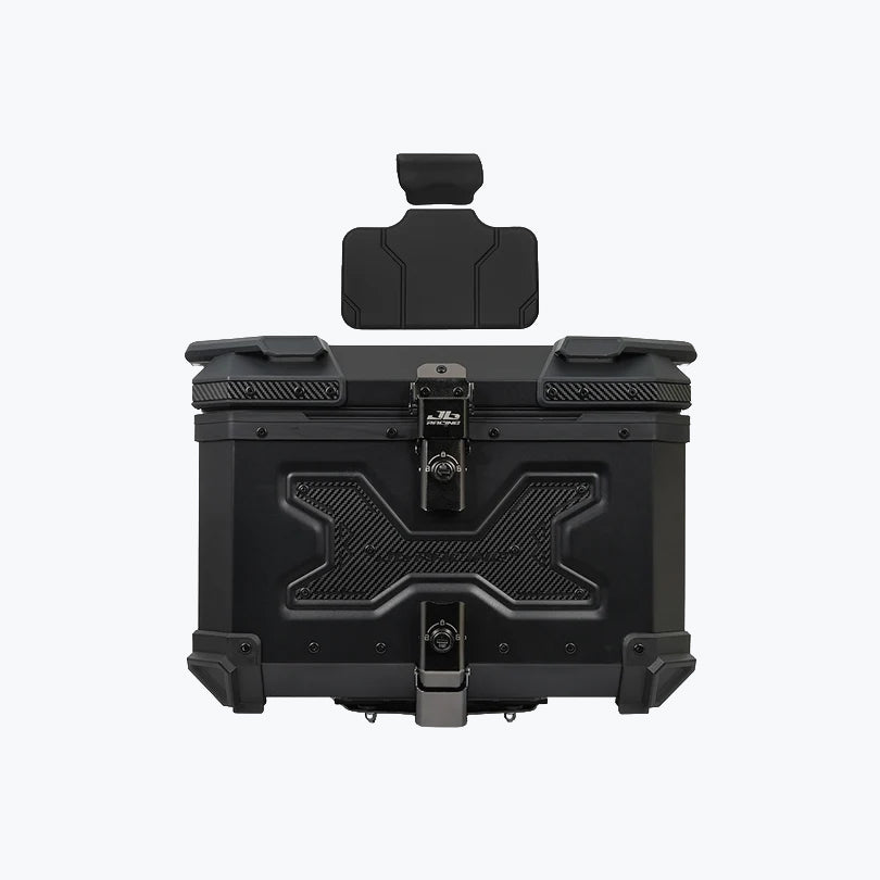 JB Racing TC 55L Robo X Carbon Black Premium Top Case With Backrest Pad
