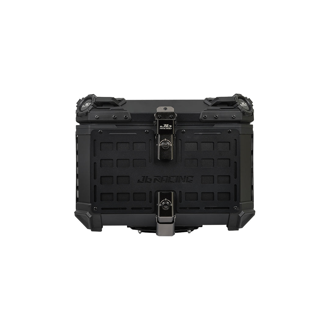 JB Racing TC 55L Black Fence V1.0 Premium Black Top Case With Backrest Pad