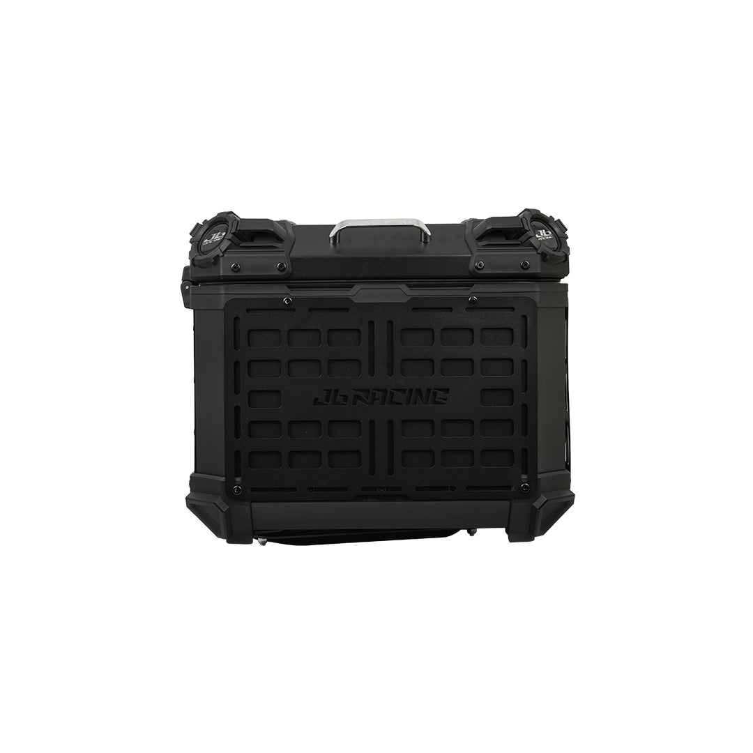 JB Racing TC 55L Black Fence V1.0 Premium Black Top Case With Backrest Pad