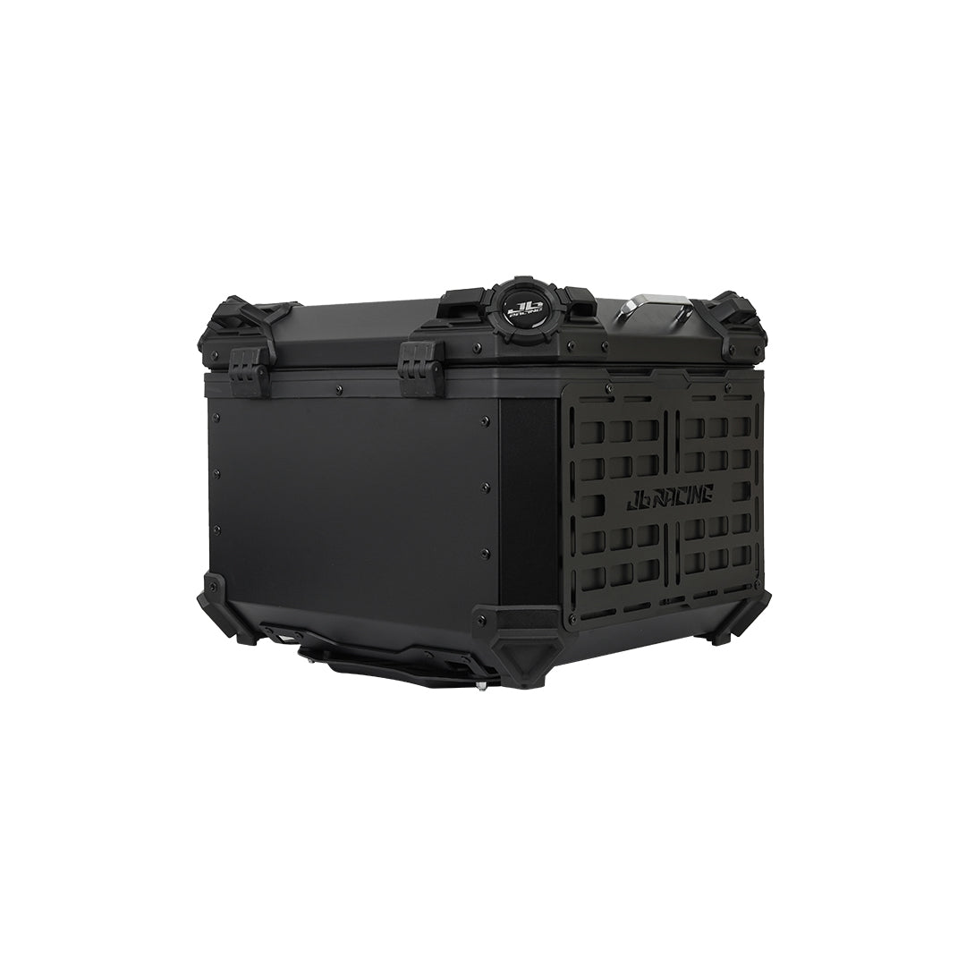 JB Racing TC 55L Black Fence V1.0 Premium Black Top Case With Backrest Pad