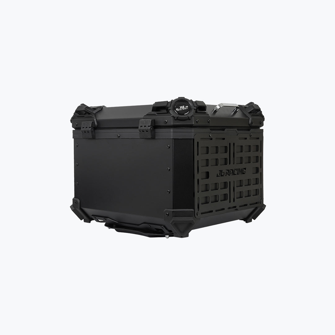 JB Racing TC 55L Black Fence V1.0 Premium Black Top Case With Backrest Pad