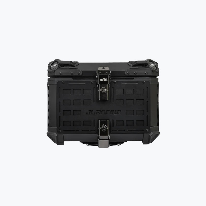 JB Racing TC 55L Black Fence V1.0 Premium Black Top Case With Backrest Pad