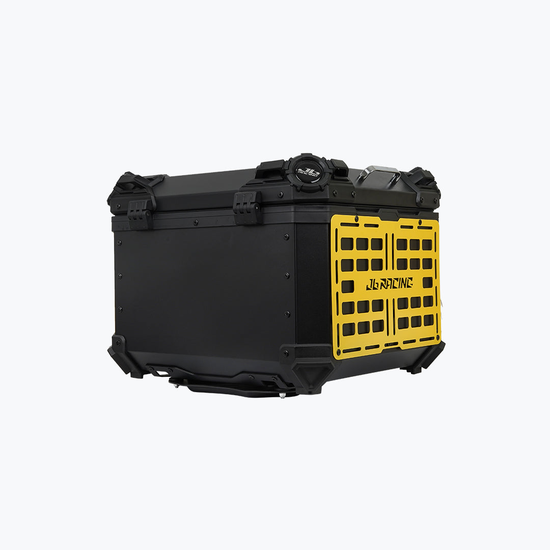 JB Racing TC 55L Yellow Fence V1.0 Premium Black Top Case With Backrest Pad