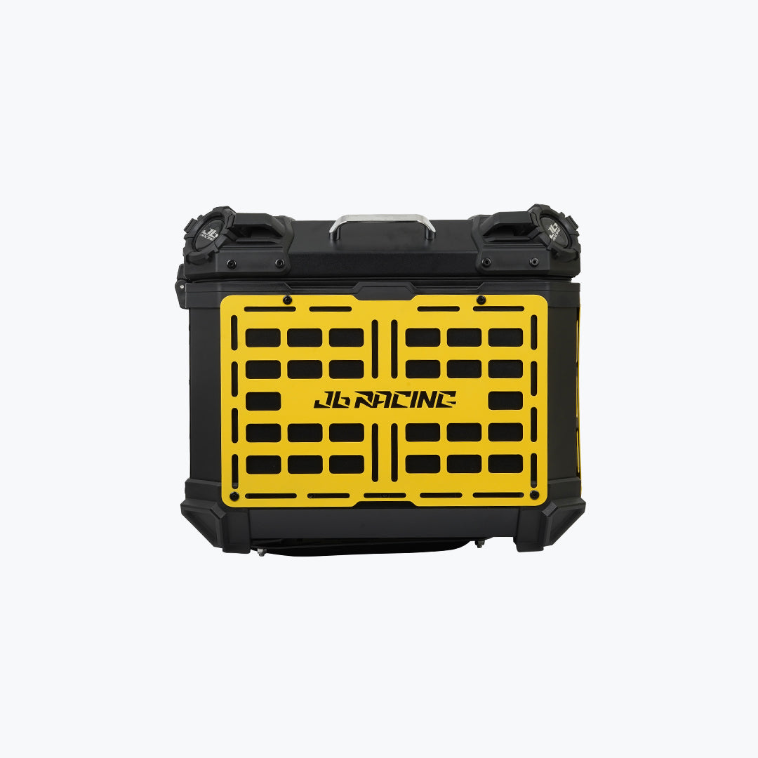 JB Racing TC 55L Yellow Fence V1.0 Premium Black Top Case With Backrest Pad
