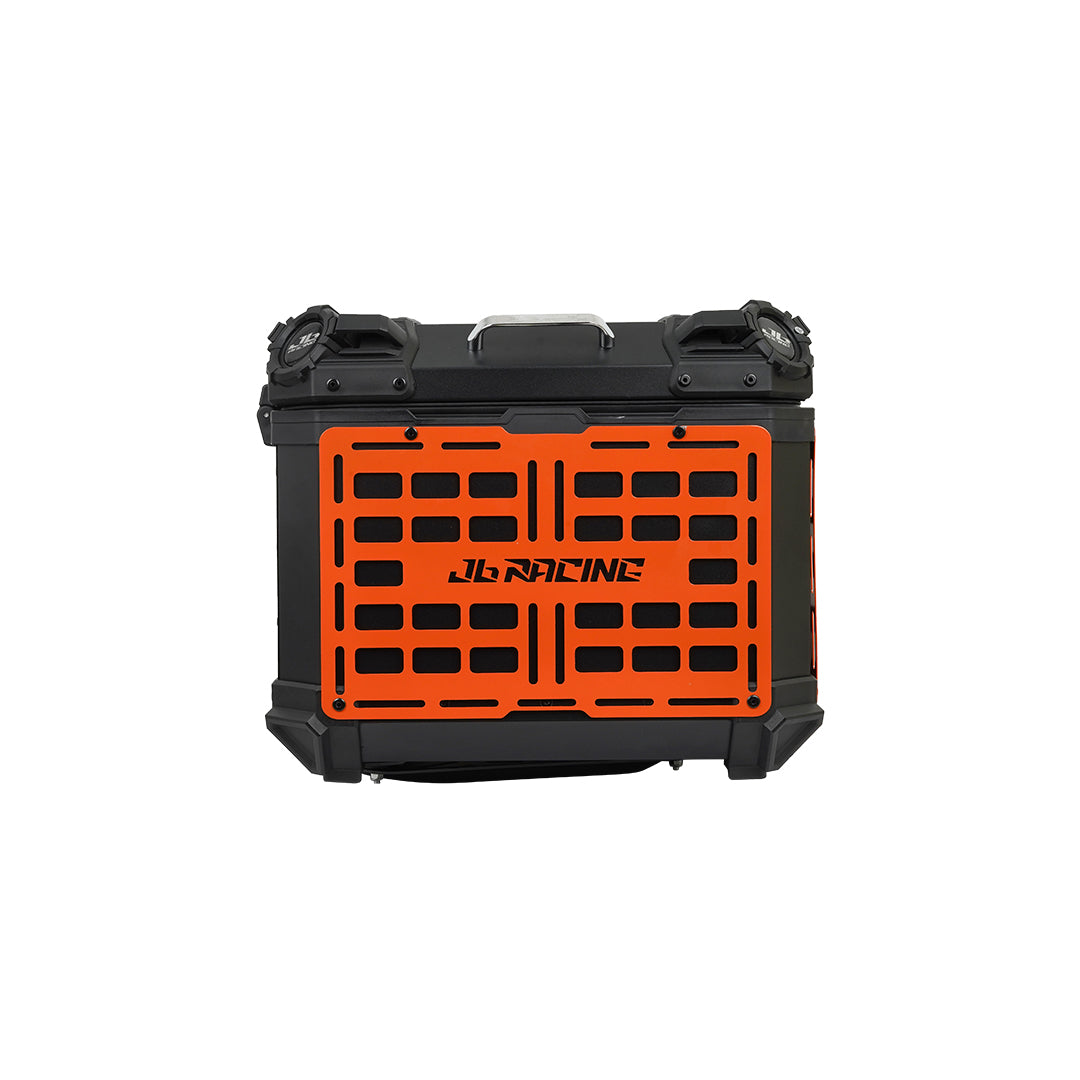 JB Racing TC 55L Orange Fence V1.0 Premium Black Top Case With Backrest Pad