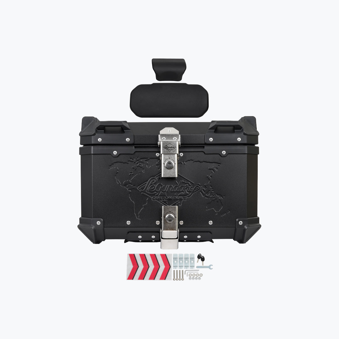 LEGUNDARY Fort Knox Series TC 55L Aluminium Top Box Black