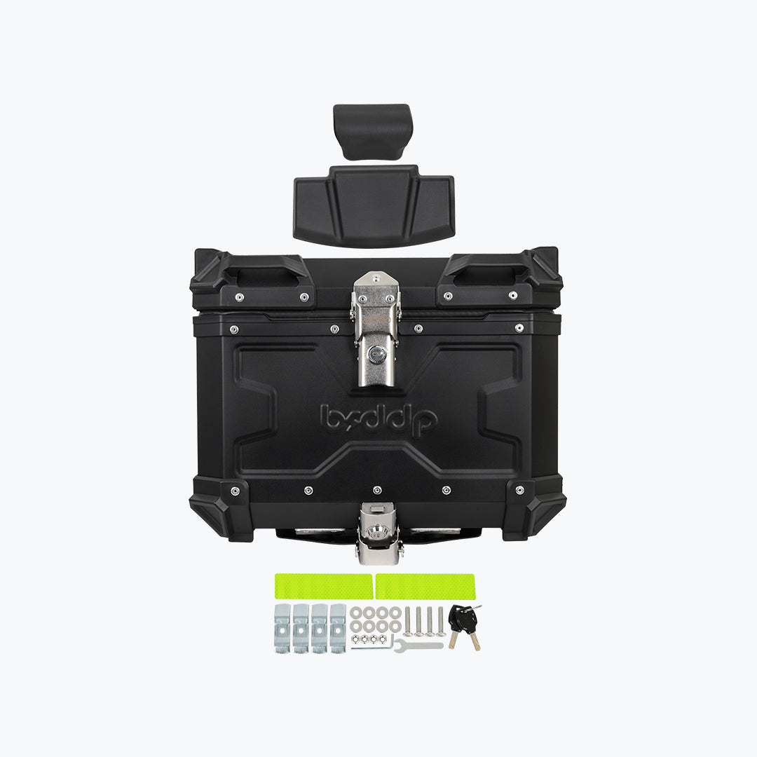 BSDDP Economy 45L Motorcycle Top Case with Backrest Pad