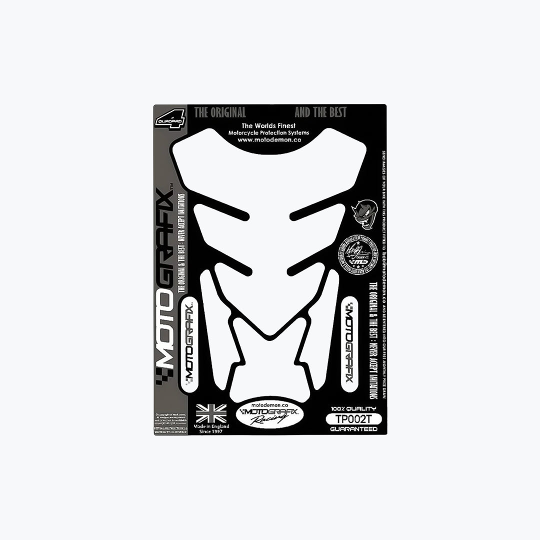 Motografix Universal Clear Quadra 3D Gel Tank Pad Protector