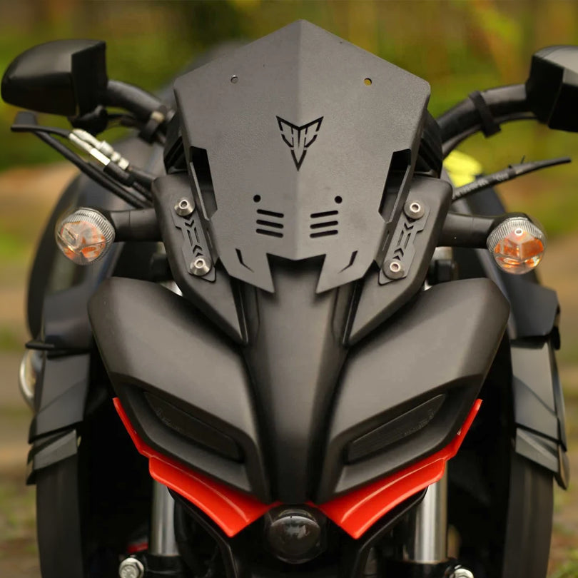 Yamaha MT 15 Metal Visor Black