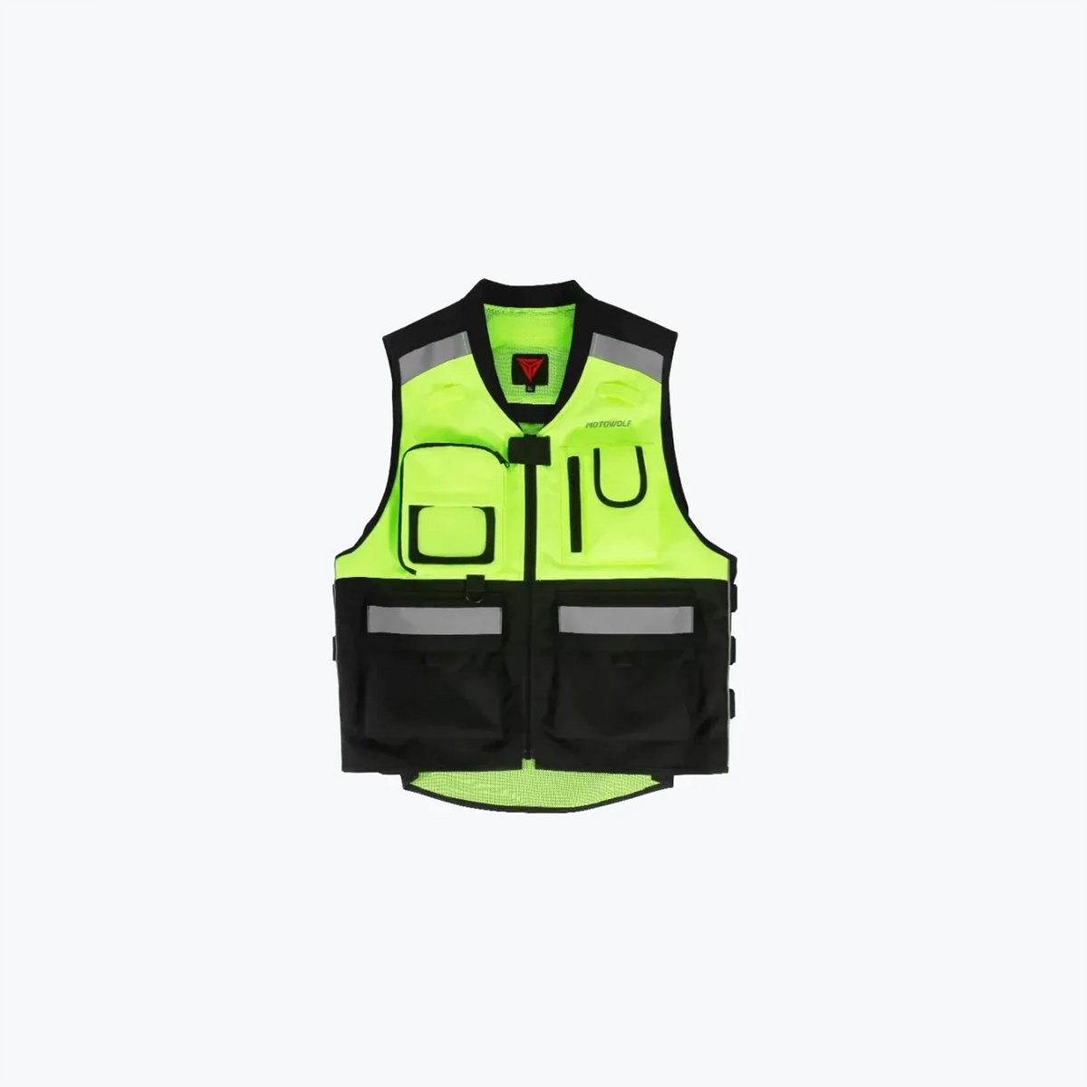 MOTOWOLF MDL0504 Reflective Riding Vest Without Pads Black Green