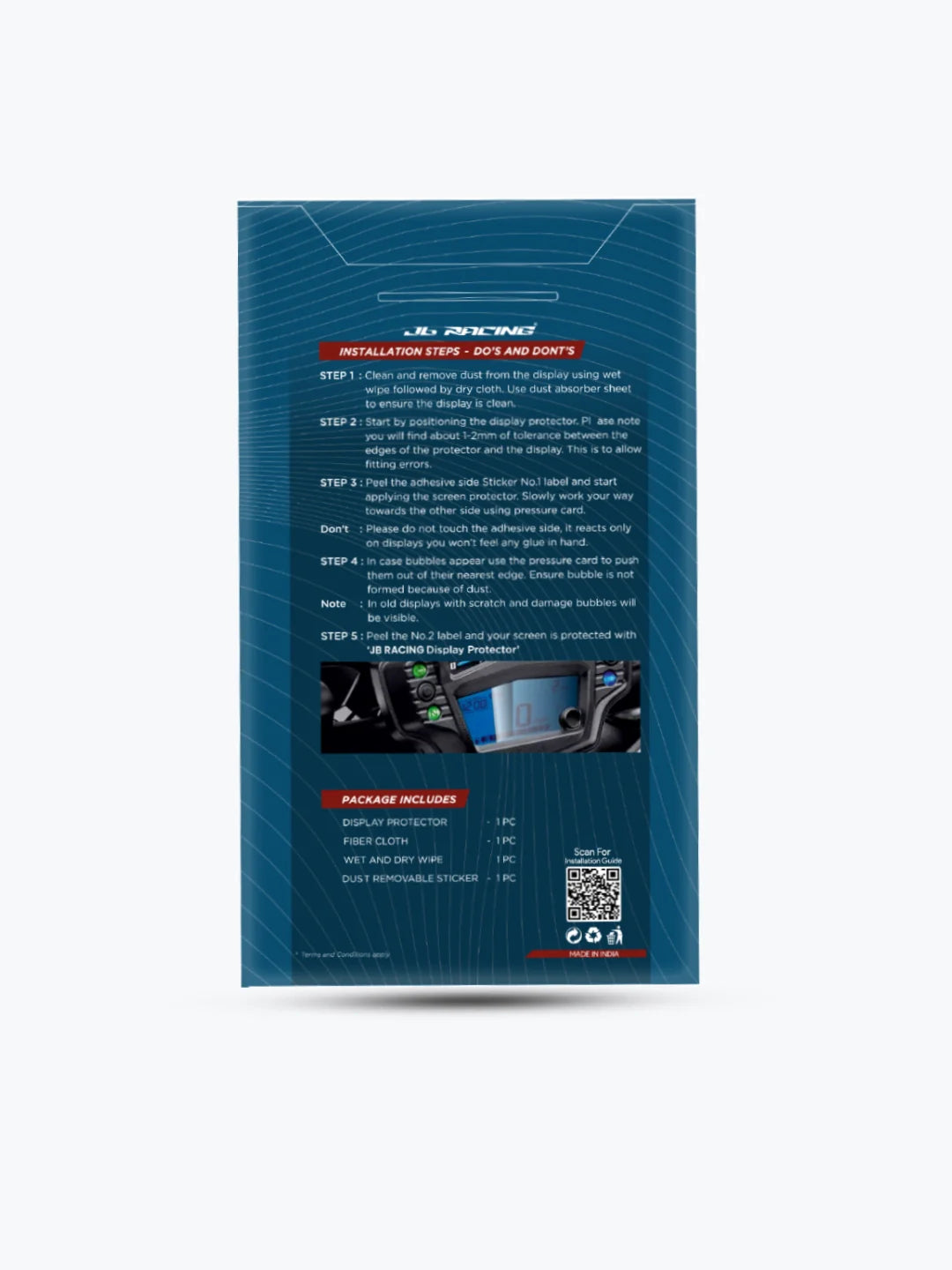 Jb Racing Meter Display Guard NS & RS 200