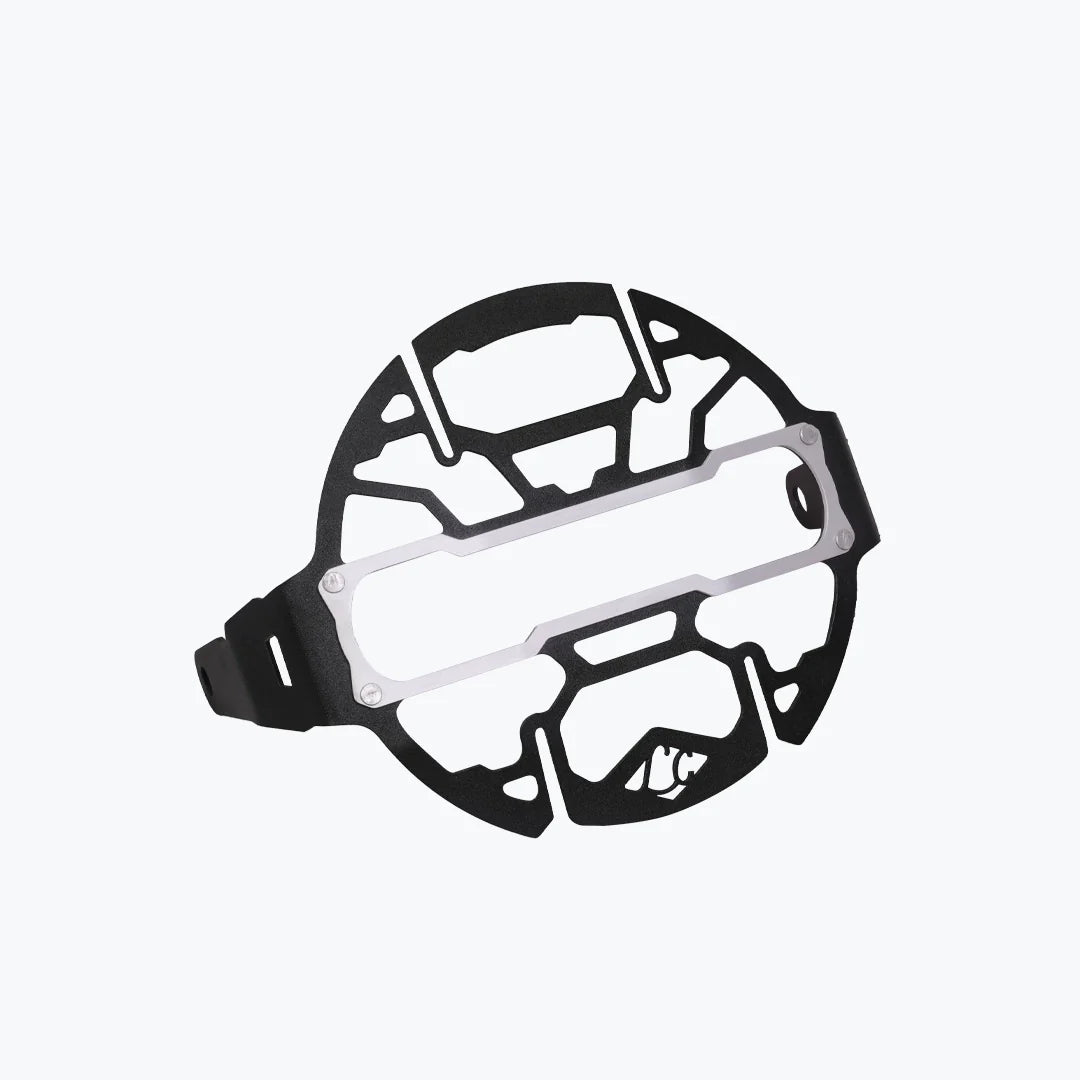 SCRAM 440 COSMIC HEADLIGHT GRILL BLACK & SILVER